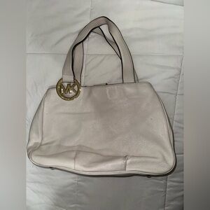 Michael Kors Fulton Large Leather East West Tote Bag - Beige